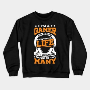 Video Gaming Computer Game Gamer Gift Crewneck Sweatshirt